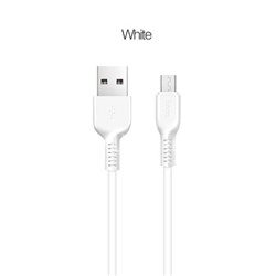 USB кабель micro USB 1.0м HOCO X20 (белый) 2.0A