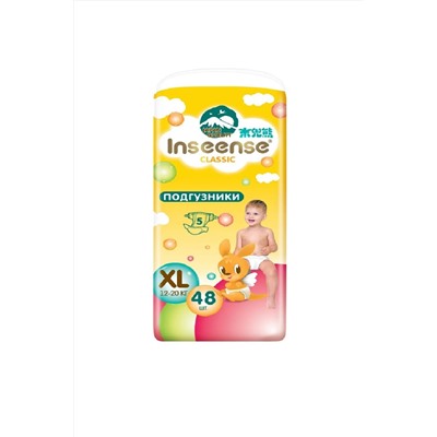 Подгузники INSEENSE Classic XL (12-20 кг) 48 шт