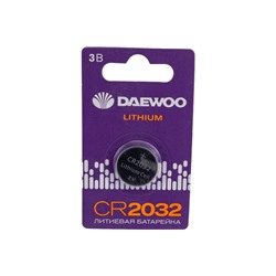 Бат лит CR 2032 Daewoo 1xBL 3V (1/60)