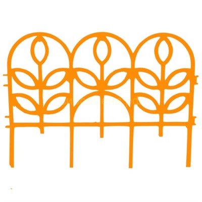 Забор декор. Флора 3м (7шт) оранж