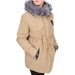 537 BEIGE Куртка парка зимняя женская KSV (150 гр. тинсулейт)