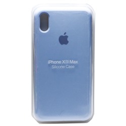 Силиконовый чехол для Айфон XS Max - (Голубой)