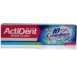 "ACTIDENT" Зубная паста (130г) "Комплексная защита", без парабенов.48