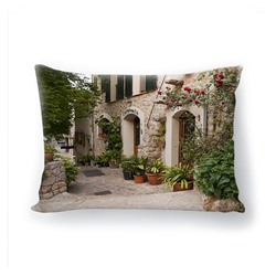 Подушка декоративная с 3D рисунком "Итальянский дворик"