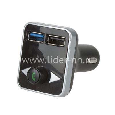 MP3 FM Modulator G29 (Bluetooth/2 USB/Micro SD/дисплей) черный