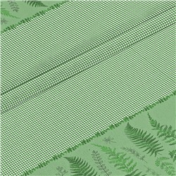 Ткань рогожка 150 см Ботаника (зеленая скатерть) (зеленый)