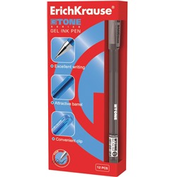 Ручка гелевая 0,5 мм, черная "G-TONE" (ErichKrause)