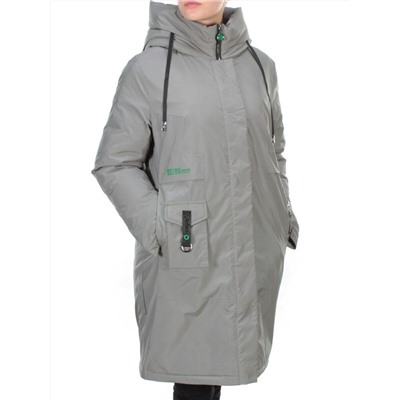 21-975 GREY Пальто зимнее женское AIKESDFRS (200 гр. холлофайбера)