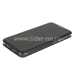 Чехол-книжка для Huawei Honor 10 Lite Brauffen (горизонтальный флип) черная (пакет)