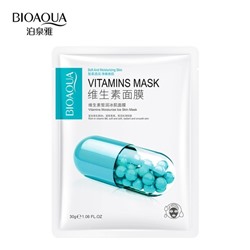 BIOAQUA Охлаждающая маска с комплексом витаминов, 30 гр