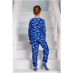 Пижама с брюками для мальчика КМФ голубой