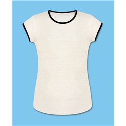 Белая футболка для девочки 84591-ДС20