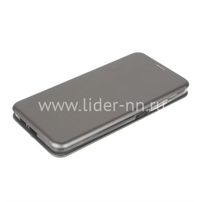 Чехол-книжка для Xiaomi Redmi Mi 10T Brauffen (горизонтальный флип) серебро (пакет)