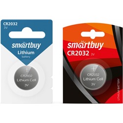 Бат лит CR 2032 SmartBuy 1xBL 3V (12/720)