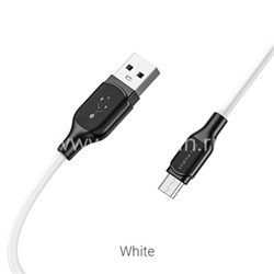 USB кабель micro USB 1.0м BOROFONE BX42 силиконовый (белый) 2.4A