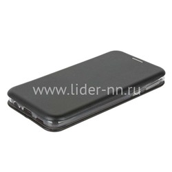 Чехол-книжка для Samsung Galaxy A01 Core Brauffen (горизонтальный флип) черная (пакет)