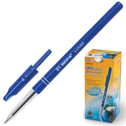 Ручка шариковая BEIFA (Бэйфа), СИНЯЯ, корпус синий, узел 0,7мм, линия 0,5мм, AA938D-BL
