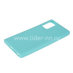 Задняя панель для Samsung Galaxy Note 20 Силикон матовый (бирюза)