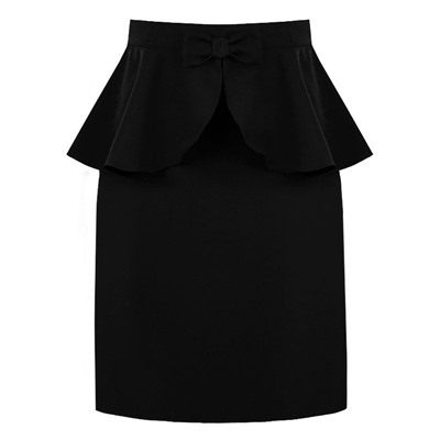 Чёрная школьная юбка для девочки 82381-ДШ18
