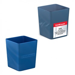 Подставка настольная пластиковая ErichKrause® Base, Ice Metallic, синяя