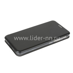 Чехол-книжка для Samsung Galaxy A42 Brauffen (горизонтальный флип) черная (пакет)