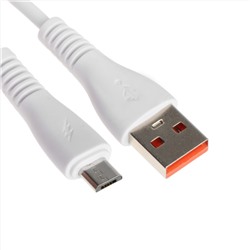 Кабель ONE DEPOT S01V, microUSB - USB, 2.4 А, 1 метр, белый