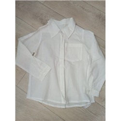 funtik (2)рубашка детская белая х/б