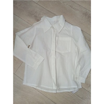 funtik (2)рубашка детская белая х/б