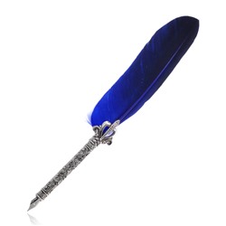 PR001-02 Подарочная перьевая ручка с пером, цвет синий