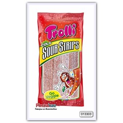 Кисло-сладкие полоски Trolli Sour Strips Cola 85 гр