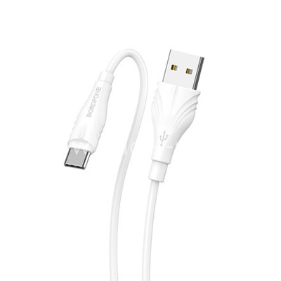 USB кабель для USB Type-C 3.0м BOROFONE BX18 (белый) 3A