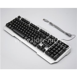 Клавиатура NAKATOMI Gamintg проводная игровая KG-35U USB (серебро)