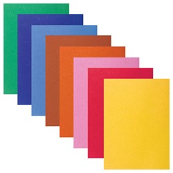 Цветная бумага А4 8л 8 цветов Brauberg БАРХАТНАЯ 210*297мм на скобе (3/50)