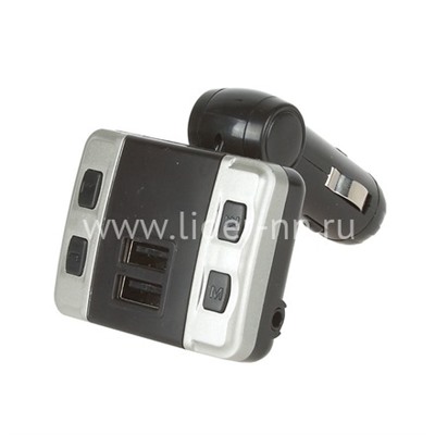 MP3 FM Modulator BT08 (2USB/Micro SD/дисплей) черный