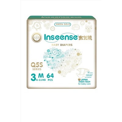 Подгузники Inseense M 6-11 кг 64 шт Q5S