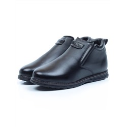 TYM9711A BLACK Ботинки зимние мужские (искусственная кожа, искусственный мех) размер 40