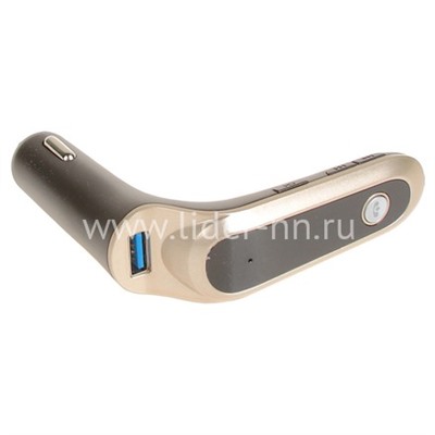 Громкая связь в авто (FM/Bluetooth/AUX/Micro SD/USB 1000mAh) золото