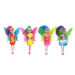 Кукла 7" с крыльями и цветными волосами в ассортименте в пак.,100771007/NN