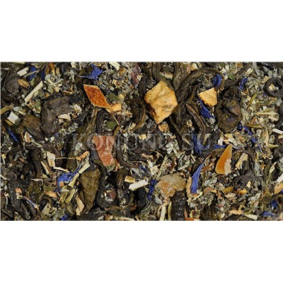 Vitality - Gelidus ("Ледяной")  Зеленый летний чай с имбирем и мятой, кусочками фруктов и цедрой цитрусовых.