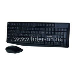 Комплект клавиатура+ мышь Smartbuy мультимедийный 207295AG беспроводной (черный)