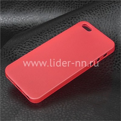 Задняя панель для iPhone5 Пластик (15068ch) красная