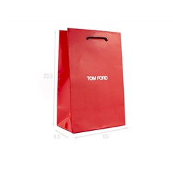 Пакет подарочный Tom Ford красный, 23,5х15х8,5 cm (картон)