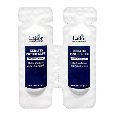 Lador Сыворотка-клей для посечённых кончиков волос / Keratin Power Glue, 1 г*2