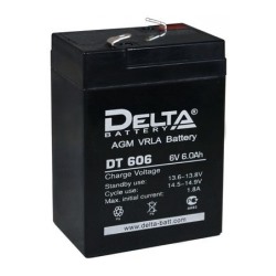 акк. Delta VRLA 6- 6.0 (6V, 6.6Ah) (20)