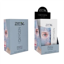 Набор пузырьковых масок для лица Zenix Professional Oxygen Collagen Bubble Face Mask , 12 шт. по 10 мл.