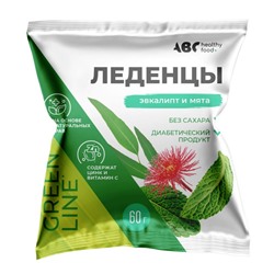 ABC леденцы Эвкалипт и перечная мята (на основе трав с витамином С) , 60g