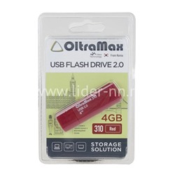 USB Flash 4GB Oltramax (310) красный