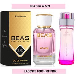 Женские духи   Парфюм Beas Lacoste "Touch of Pink" for women 50 ml арт. W 539