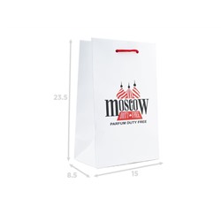 Пакет подарочный Moscow Duty Free, 23,5х15х8,5 cm (картон)