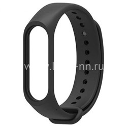 Силиконовый ремешок для Xiaomi Mi Band 3/Mi Band 4 (черный)